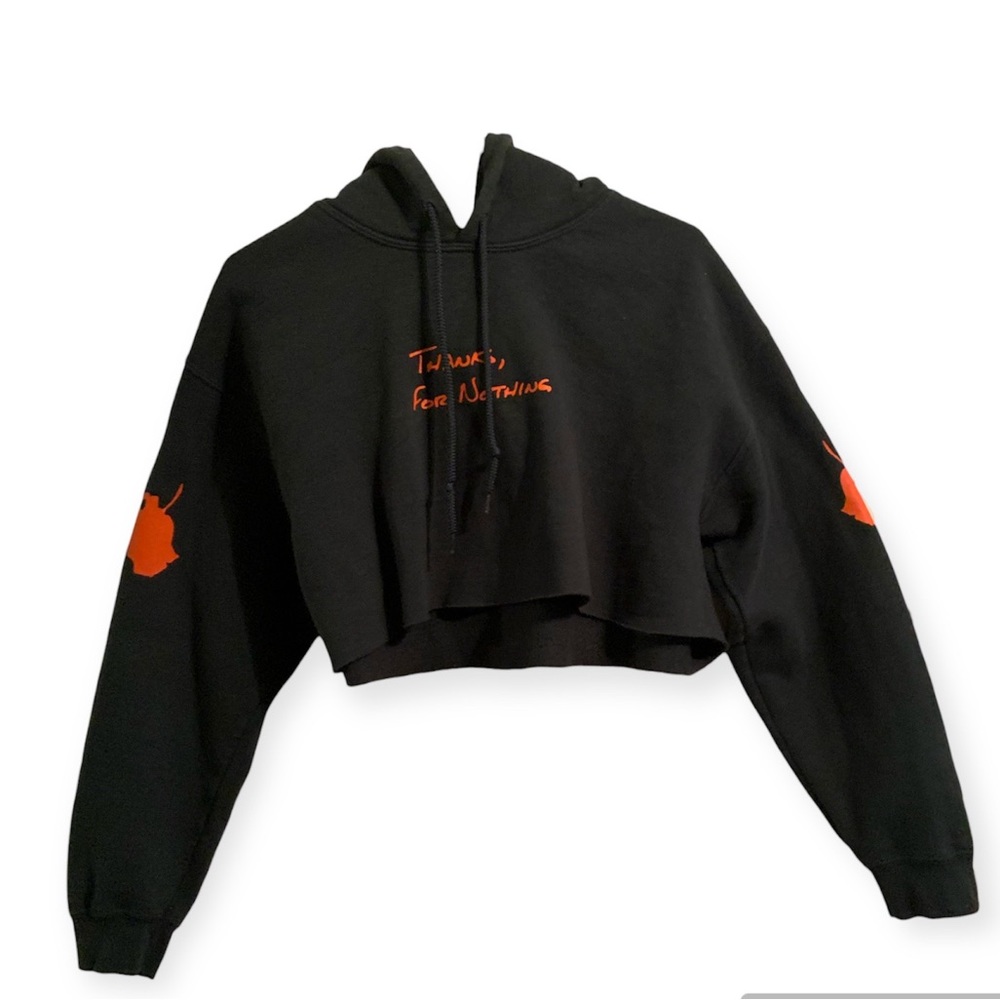 Petals by petals and peacocks cropped hoodie